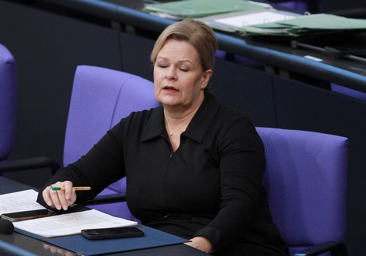 Bundesinnenministerin Nancy Faeser (SPD)