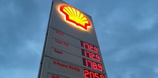 Shell Preisanzeige