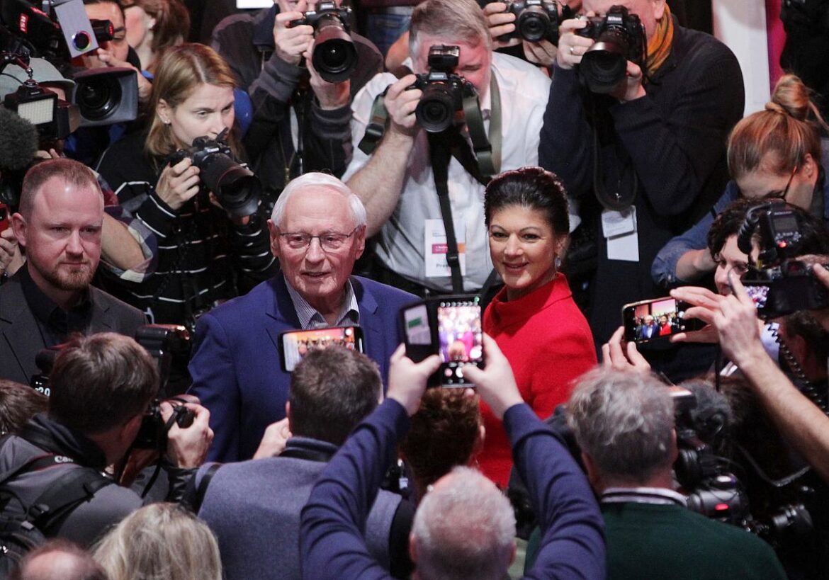 Sahra Wagenknecht und Ehemann Oskar Lafontaine (BSW)