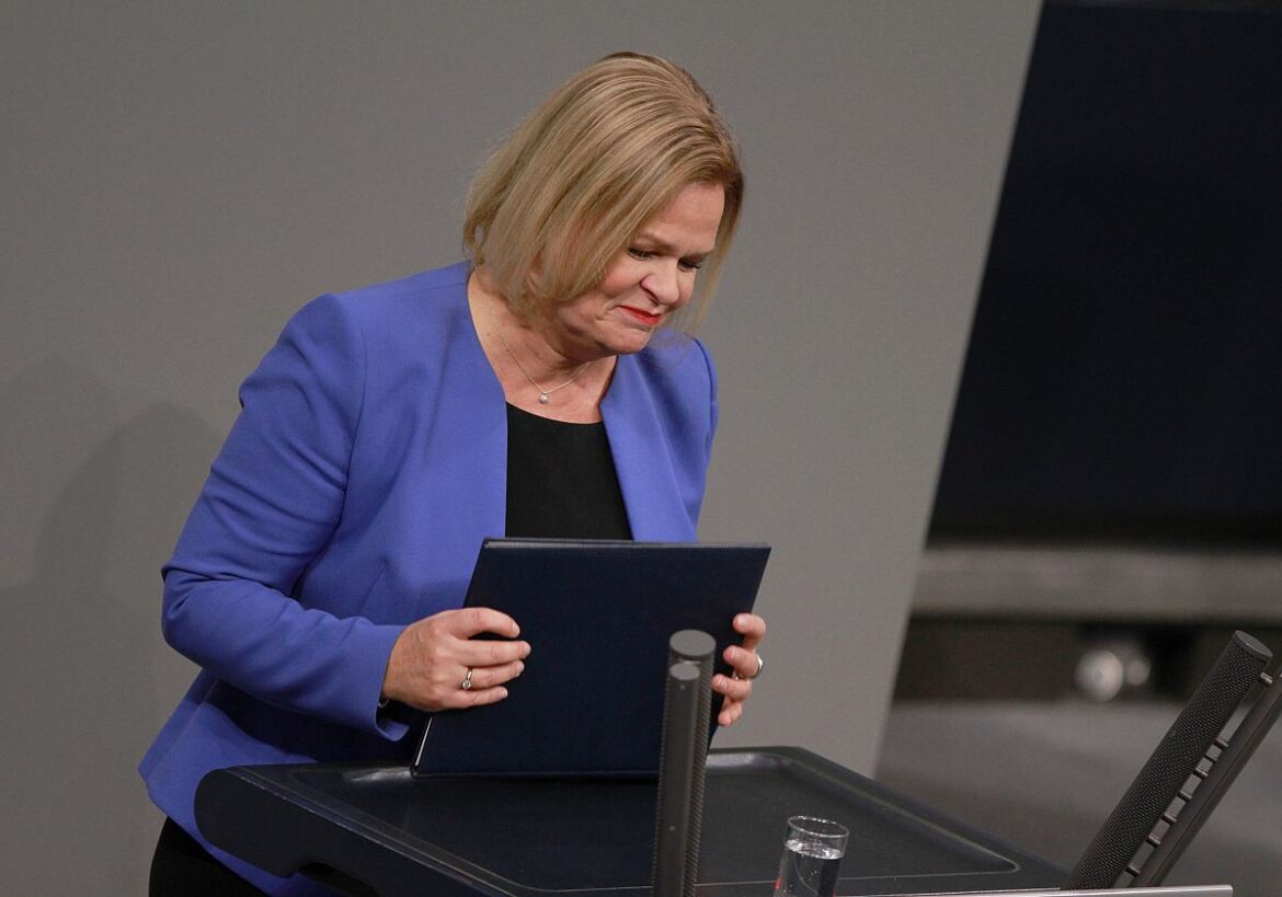 Bundesinnenministerin Nancy Faeser (SPD)