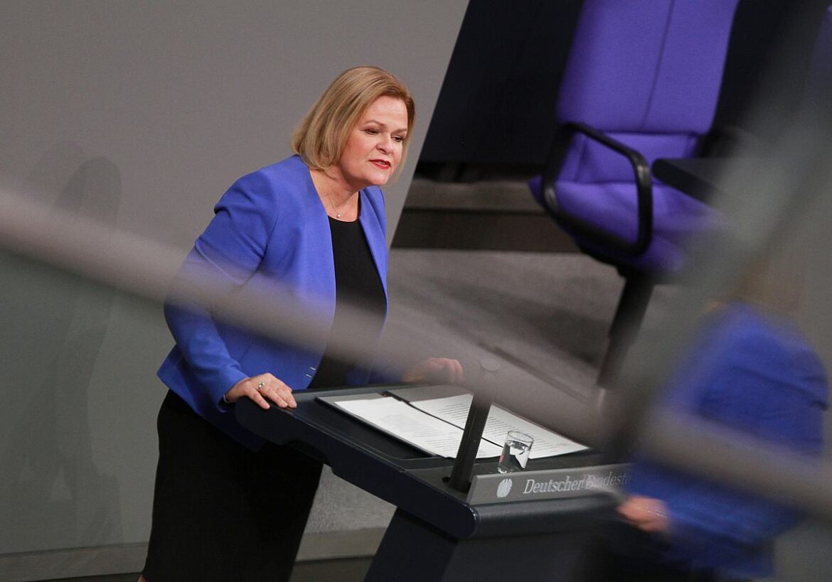 Bundesinnenministerin Nancy Faeser (SPD)