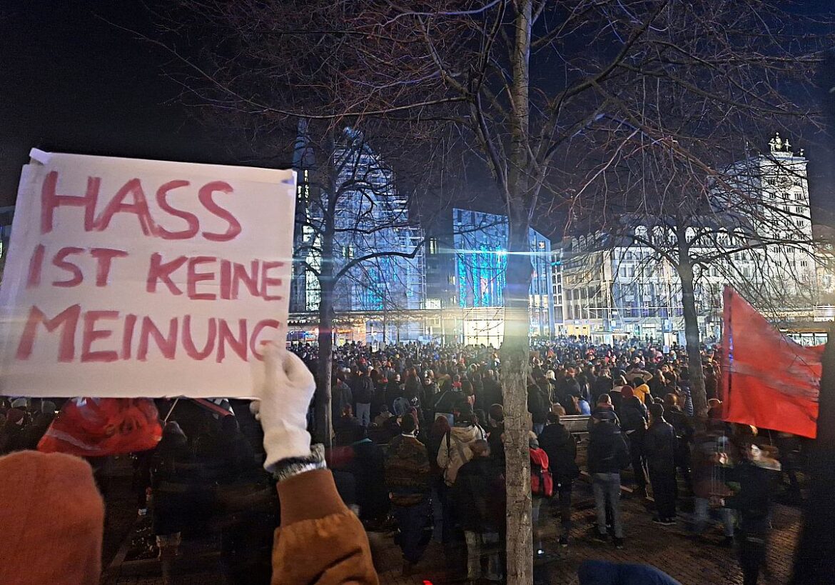 Demonstration gegen Extremismus: Hass ist keine Meinung