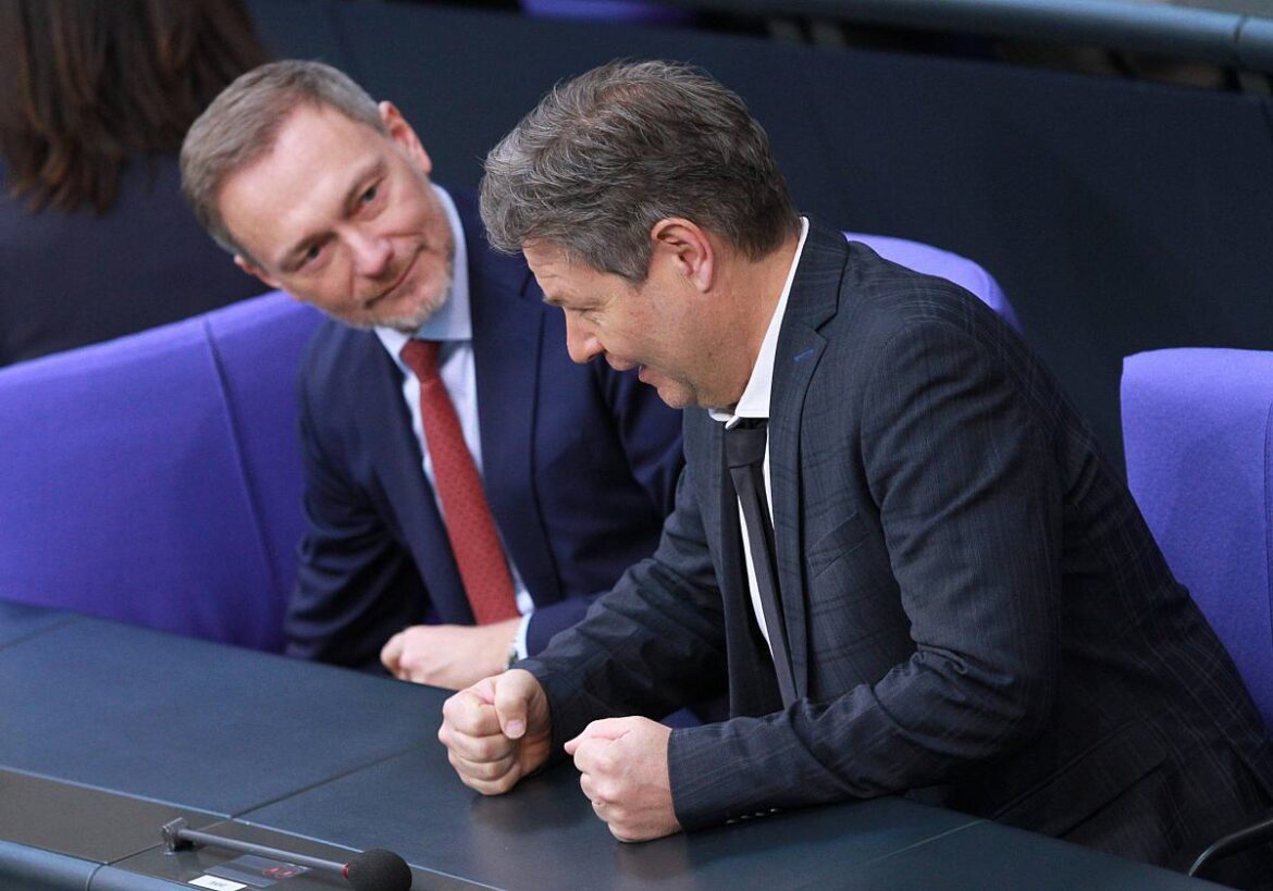 Bundesfinanzminister Christian Lindner (FDP) und Bundeswirtschaftsminister Robert Habeck (Grüne)