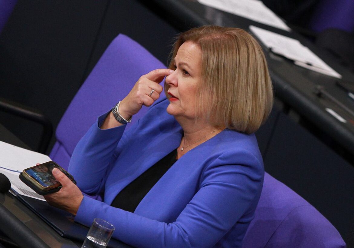 Bundesinnenministerin Nancy Faeser (SPD)