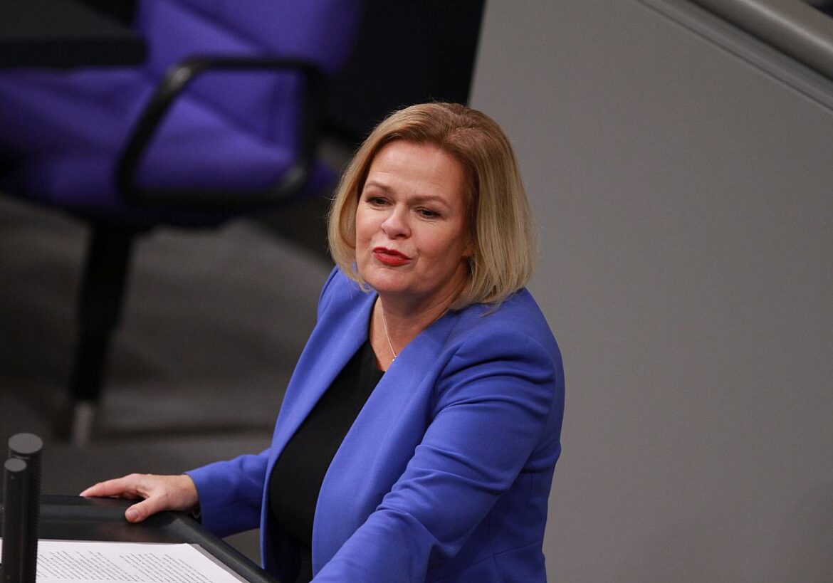 Bundesinnenministerin Nancy Faeser (SPD)