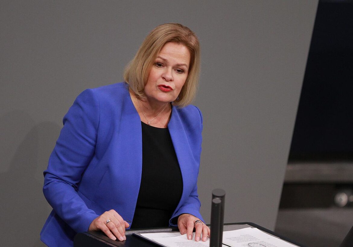 Bundesinnenministerin Nancy Faeser (SPD)