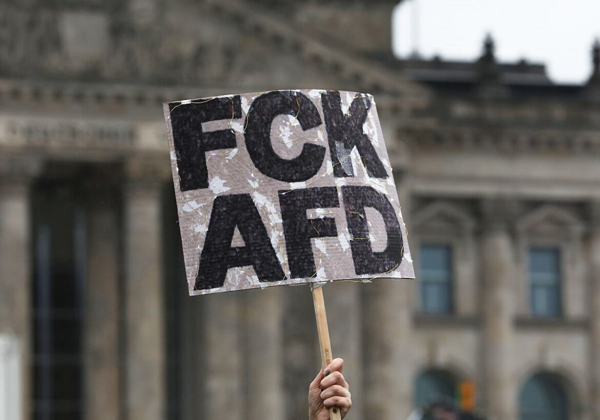 Protestschild FCK AFD