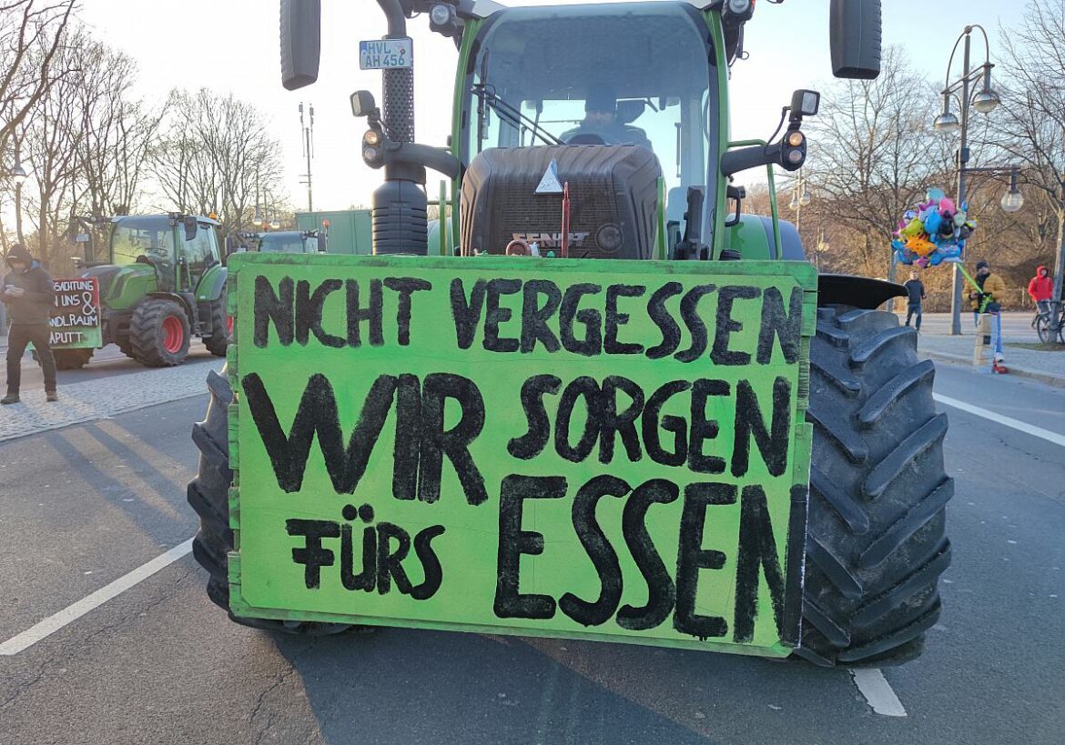 Bauernprotest: Nicht vergessen, wir sorgen fürs Essen