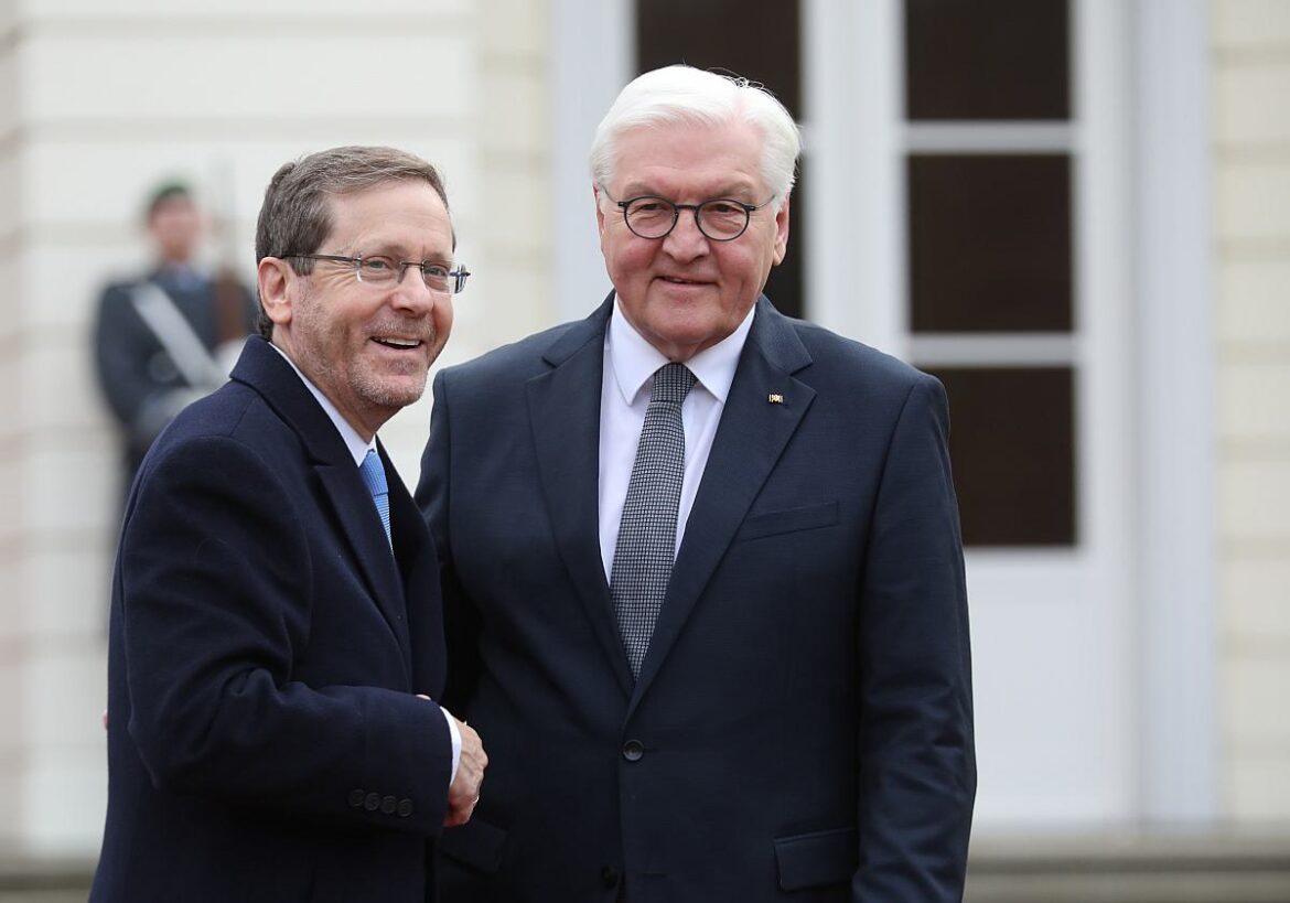 Israels Präsident Isaac Herzog und Bundespräsident Frank-Walter Steinmeier