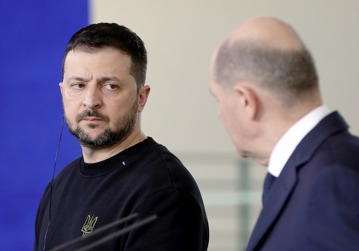 Ukrainischer Präsident Selenskyj und Bundeskanzler Scholz