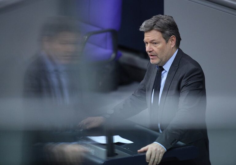 Bundeswirtschaftsminister Robert Habeck (Grüne)