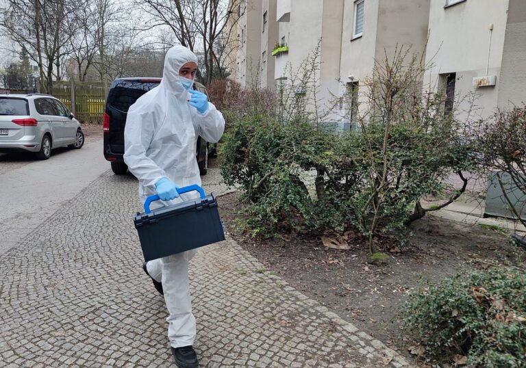 Kriminaltechnische Untersuchungen im Zusammenhang mit der Festnahme von RAF-Terroristin Daniela Klette