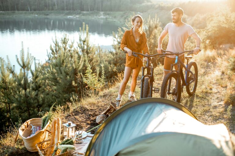 Camping mit Fahrrad