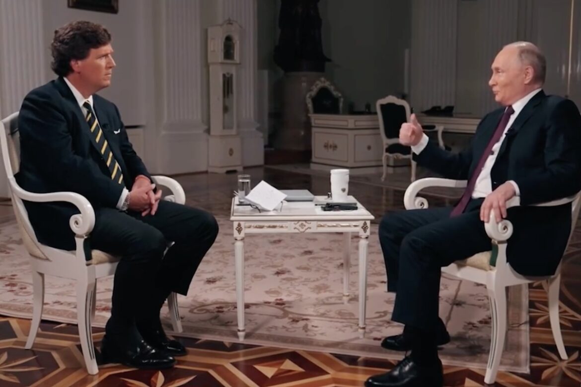 Tucker Carlson interviewt Wladimir Putin