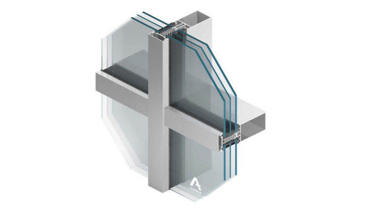 Glasfassaden-Bauteil