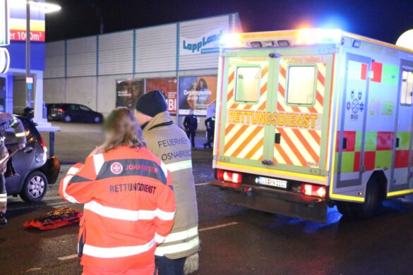 Pagenstecherstraße nach Unfall blockiert, eine Person verletzt