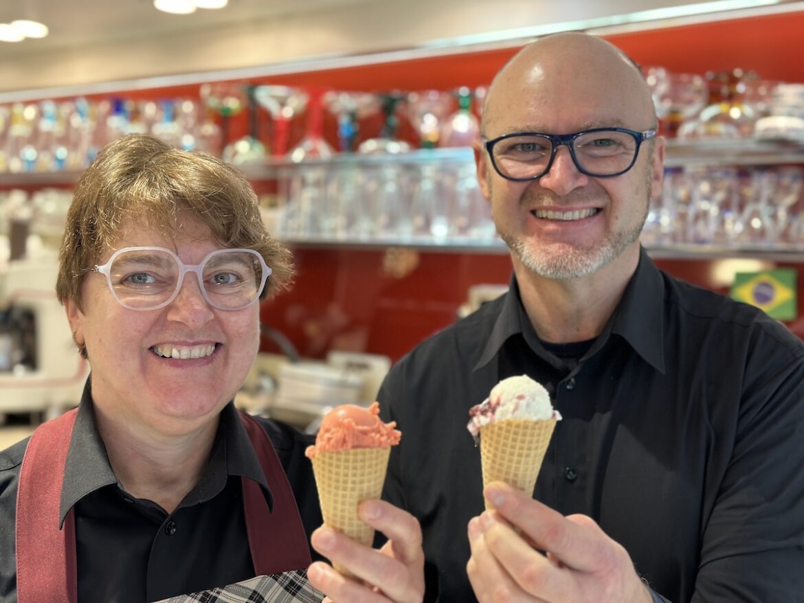 Tatjana und Fabiano Fontanella in der Osnabrücker Krahnstraße