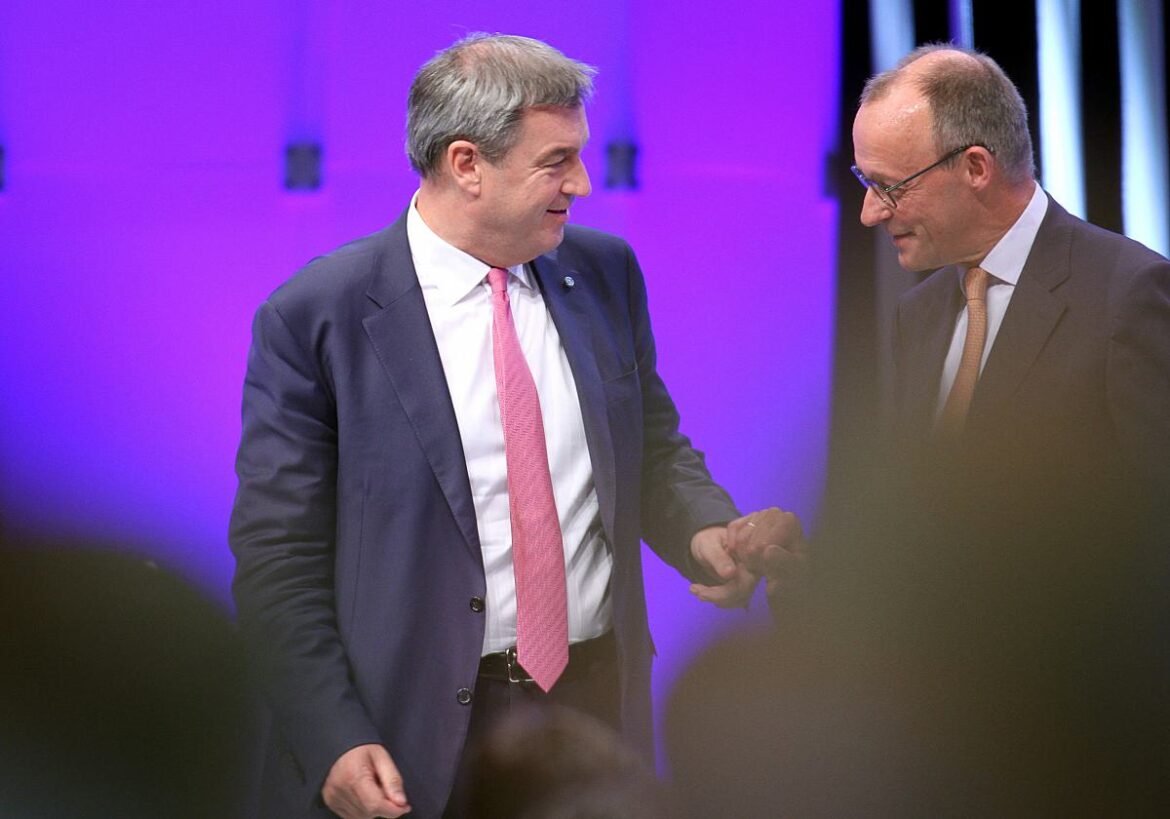 Markus Söder (CSU) und Friedrich Merz (CDU)
