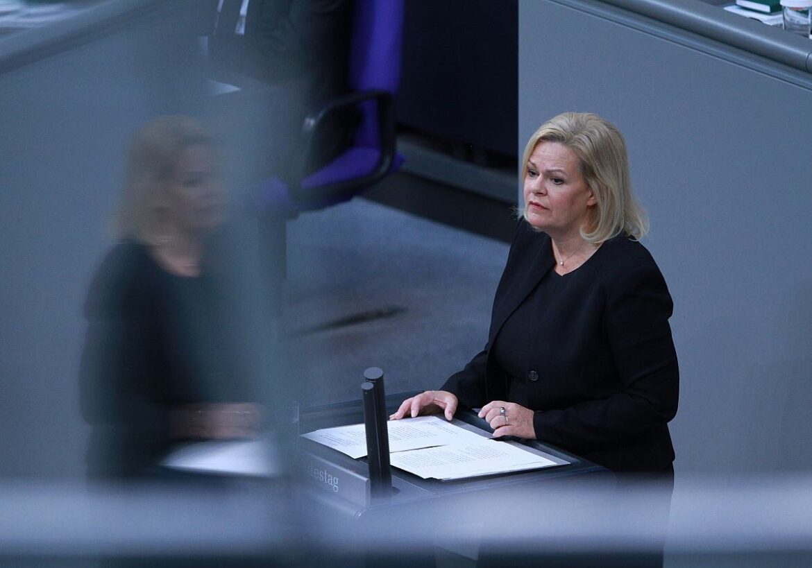 Bundesinnenministerin Nancy Faeser (SPD)