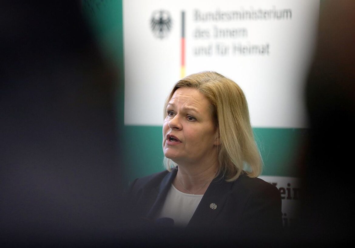 Bundesinnenministerin Nancy Faeser (SPD)