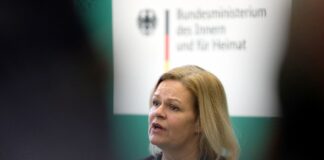 Bundesinnenministerin Nancy Faeser (SPD)