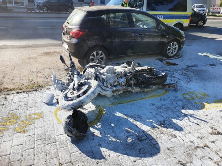 Unfall auf der Hermann-Ehlers-Straße in Osnabrück. / Foto: Heiko Westermann