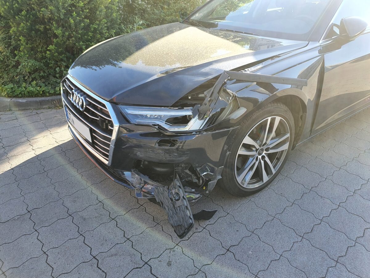 Unfall auf der Hermann-Ehlers-Straße in Osnabrück. / Foto: Heiko Westermann