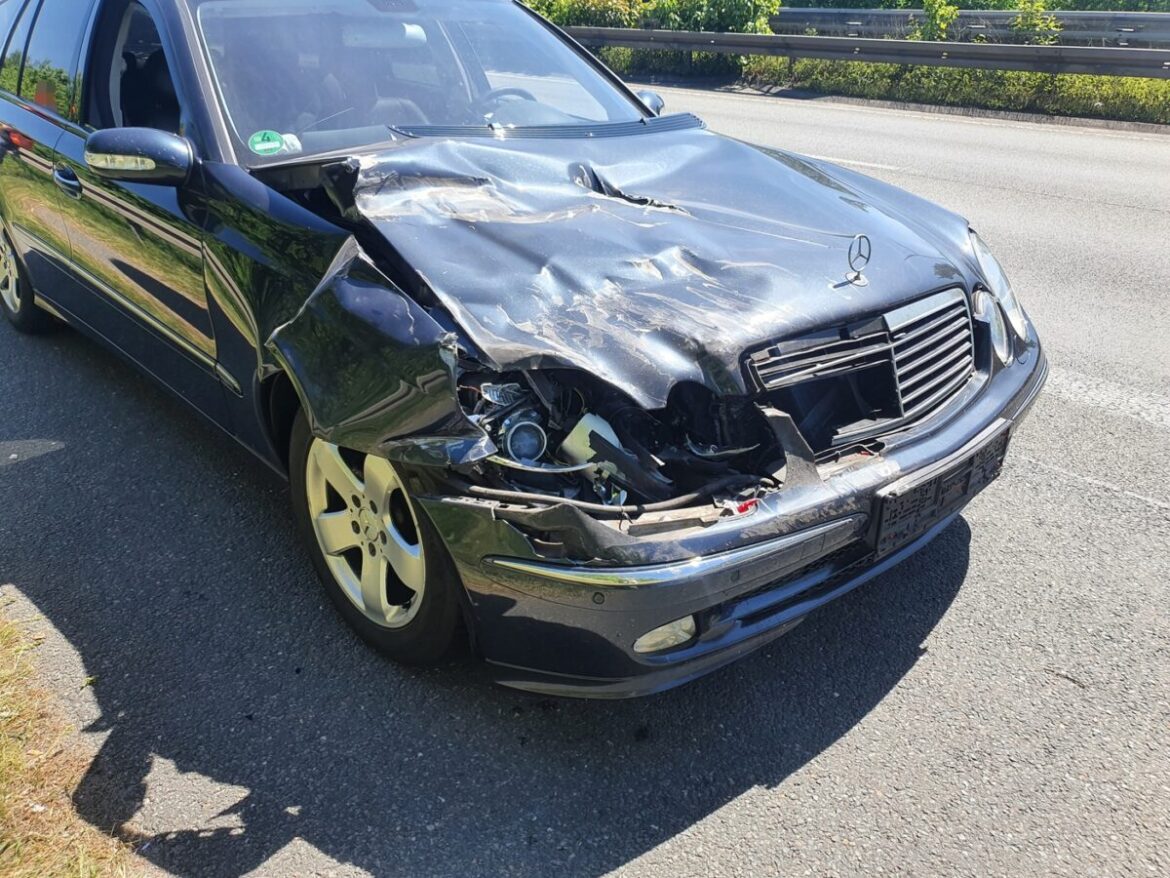 Unfall auf A30. / Foto: Heiko Westermann