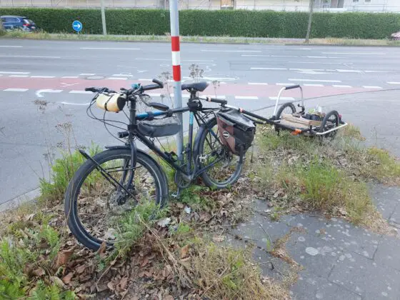Kollision von Auto und Fahrrad in Haste