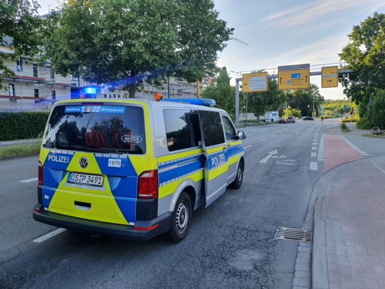 Kollision von Auto und Fahrrad in Haste