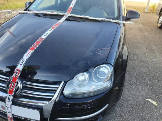 Kollision von Auto und Fahrrad in Haste