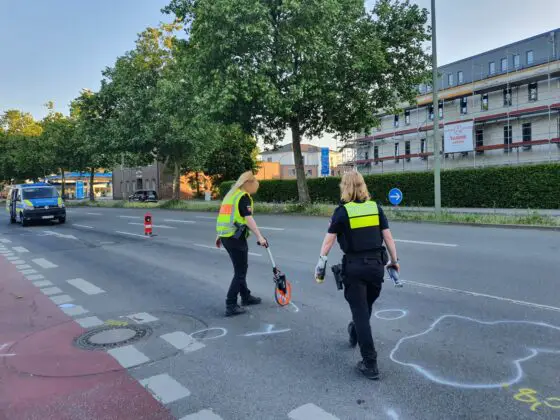 Kollision von Auto und Fahrrad in Haste