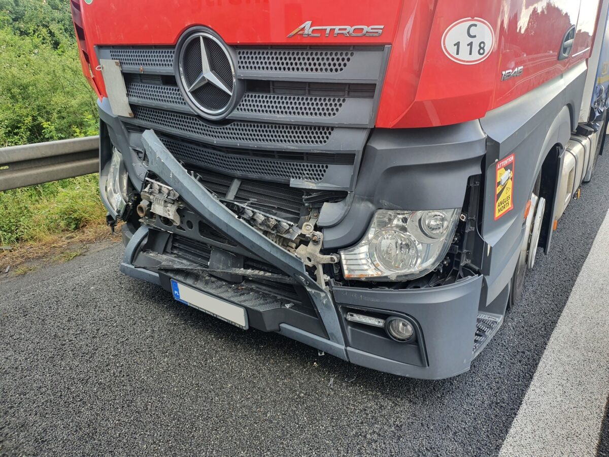 Unfall mit vier LKW. / Foto: Heiko Westermann