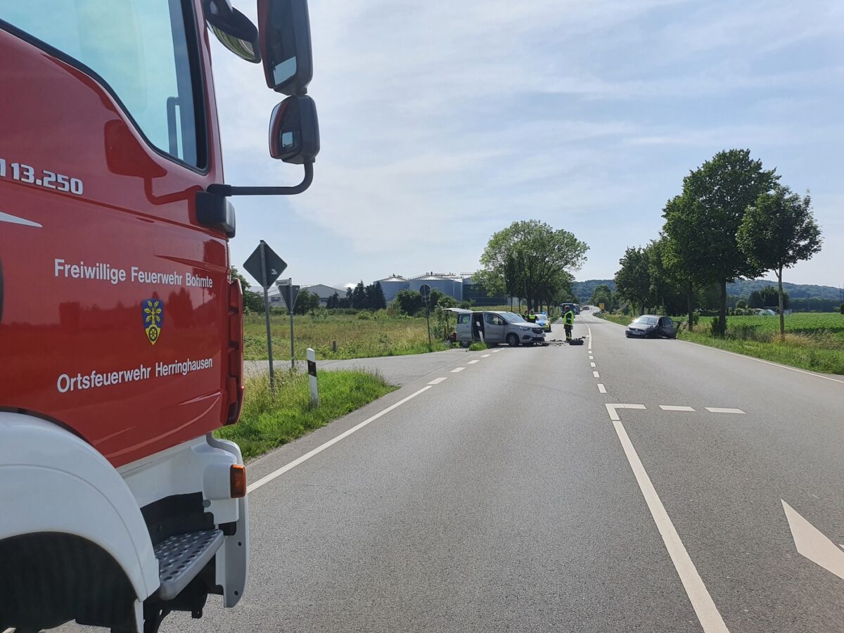 Unfall auf der B51 bei Bohmte. / Foto: Heiko Westermann