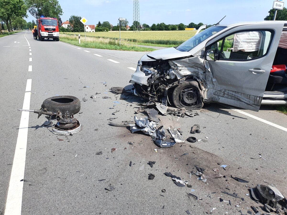 Unfall auf der B51 bei Bohmte. / Foto: Heiko Westermann