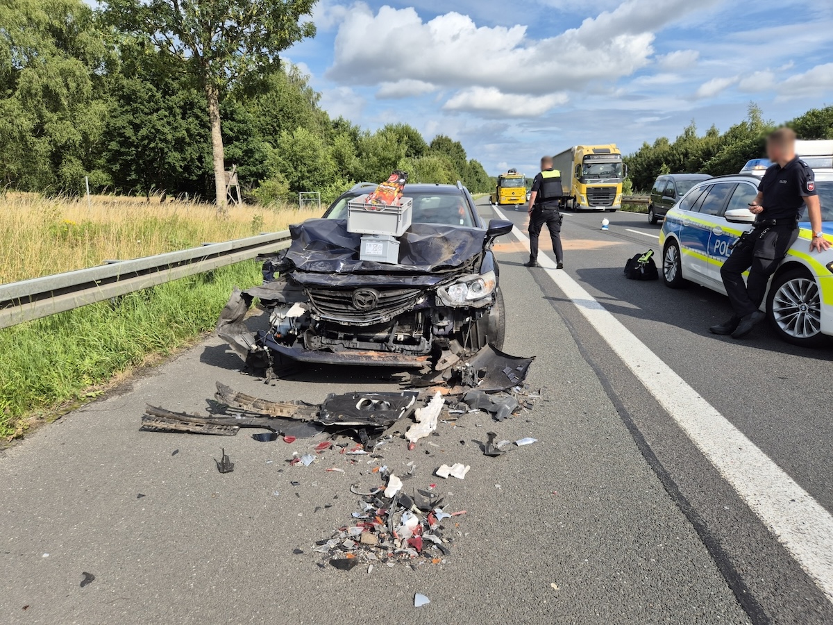 Unfall auf der A33 bei Dissen