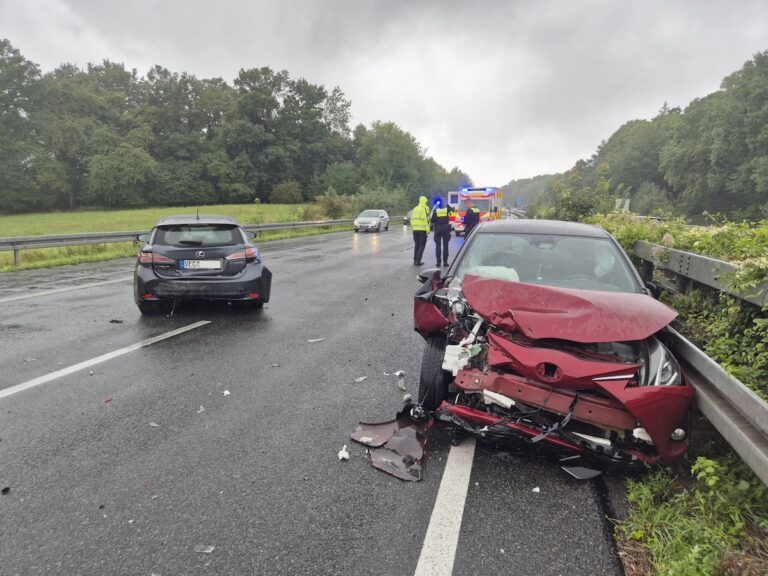 Unfall auf der Autobahn A30 bei Osnabrück Hellern