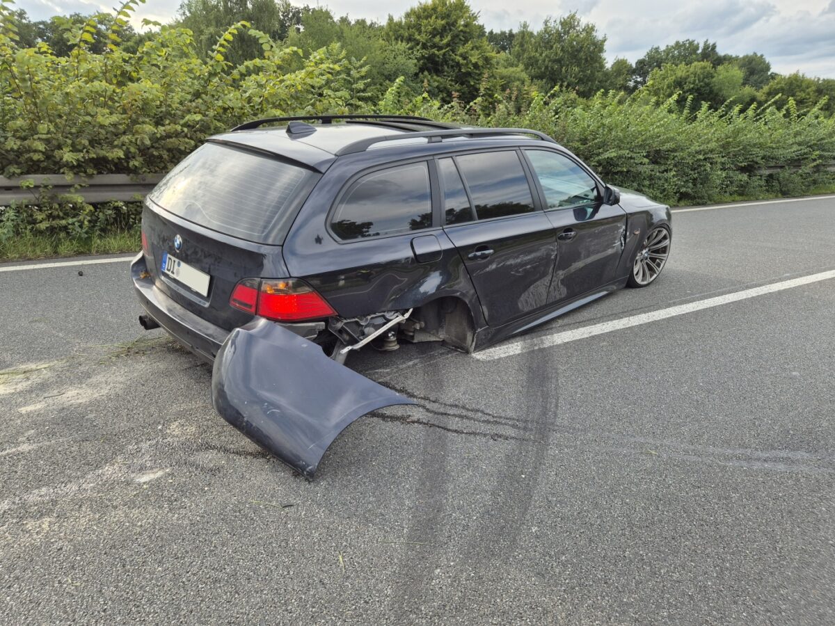 Unfall auf A33. / Foto: Heiko Westermann