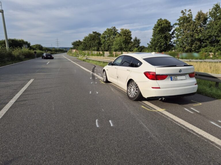 Unfall auf A33. / Foto: Heiko Westermann