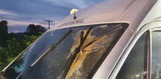 Wohnmobilbrand durch Blitz auf A1