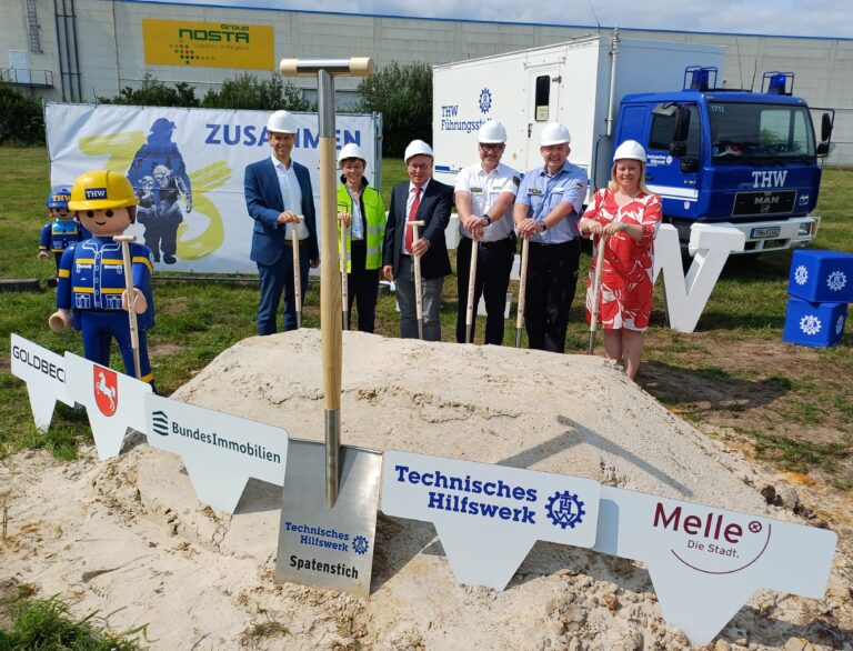 Spatenstich für THW-Neubau. / Foto: Stadt Melle