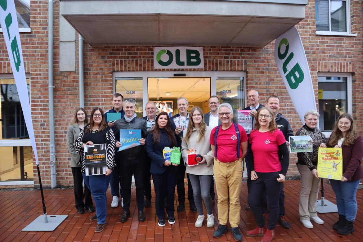 Mit mehr als 95.000 Euro unterstützt die OLB-Stiftung soziales Engagement in Osnabrück und umzu. Darüber freuten sich die Geförderten bei einem Treffen in Bramsche. / Foto: OLB-Stiftung/Daniel Meier