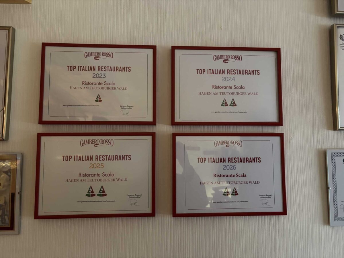 Auszeichnungen Ristorante Scala / Foto: Lilli Würdemann