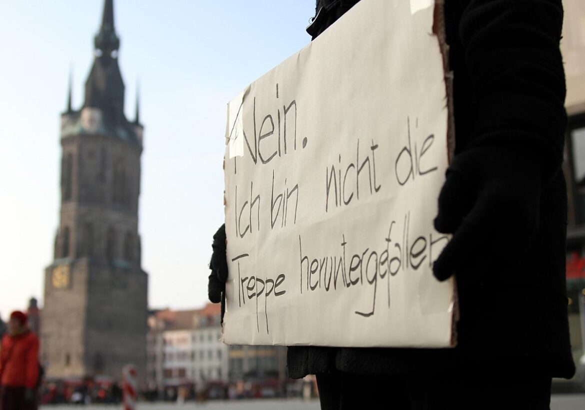Demonstrantin gegen