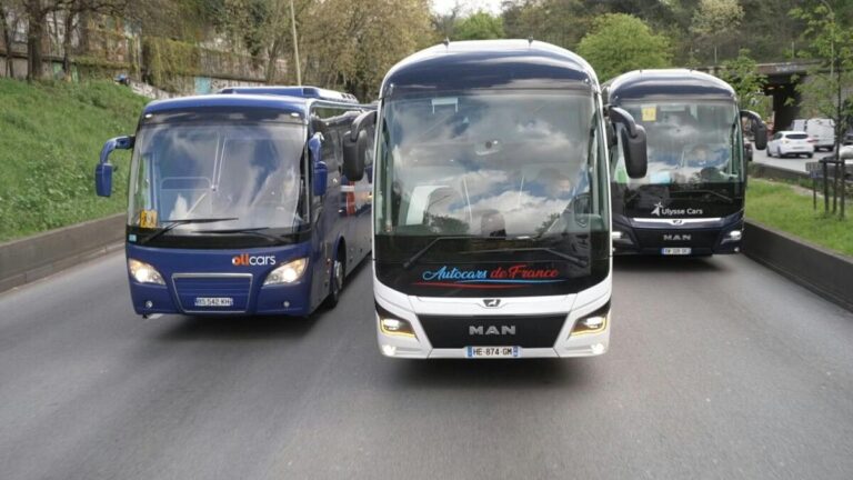 LKW-Fahrer protestieren gegen hohe Spritpreise in Paris