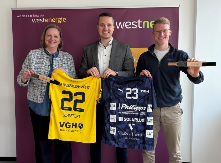 Westenergie AG und TV Bissendorf-Holte verlängern Partnerschaft langfristig/ Foto: TV Bissendorf-Holte