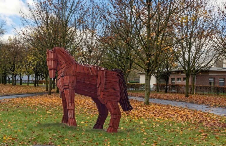 Entwurf für ein Trojanisches Pferd im Çanakkale-Park Osnabrück in Schinkel