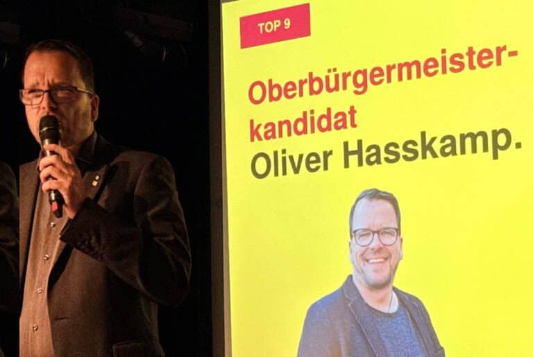 FDP OB-Kandidat Oliver Hasskamp in Osnabrück (Gesamtstadt)