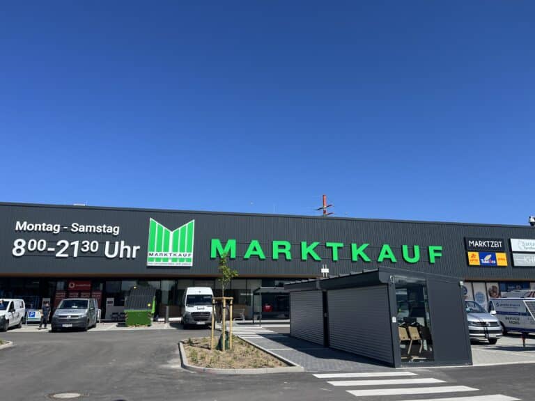 Außenansicht des neuen Marktkauf in Belm/ Foto: Mailin Goldkamp