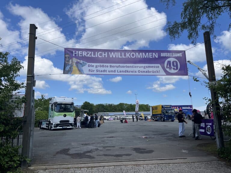 Eingang der Messe AUSBILDUNG 49/ Foto: Mailin Goldkamp in Gartlage